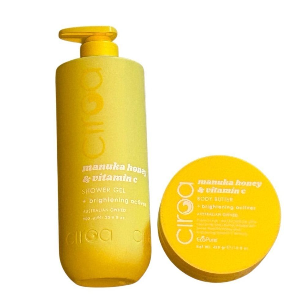 NEW CIROA Manuka honey Vitamin C Duo Body Butter & Body Wash Gift Set 33.8 15.8
